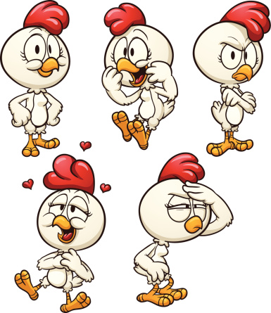 Cartoon hen