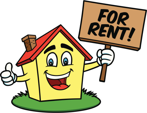 Cartoon House For Rent Stock Illustration - Download Image Now - iStock