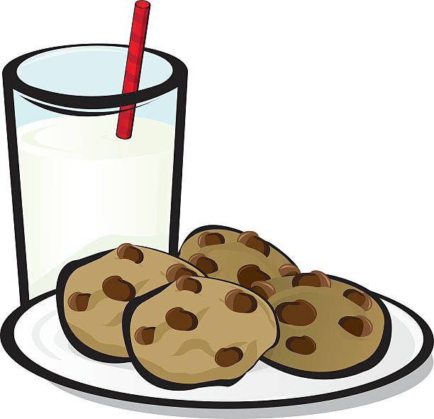 Best Cookies And Milk Illustrations, Royalty-Free Vector ...