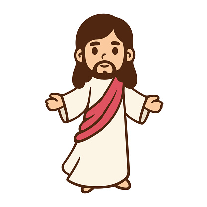 Cartoon Jesus drawing