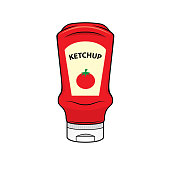 istock Cartoon ketchup for kids This is a vector illustration for preschool and home training for parents and teachers. 1325245722