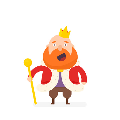 Cartoon king character