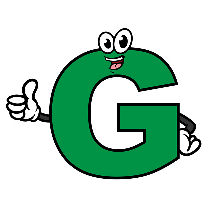 cartoon letter character illustration vector