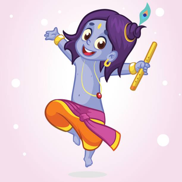 Cartoon Of A Baby Krishna Illustrations, Royalty-Free Vector Graphics & Clip Art - iStock