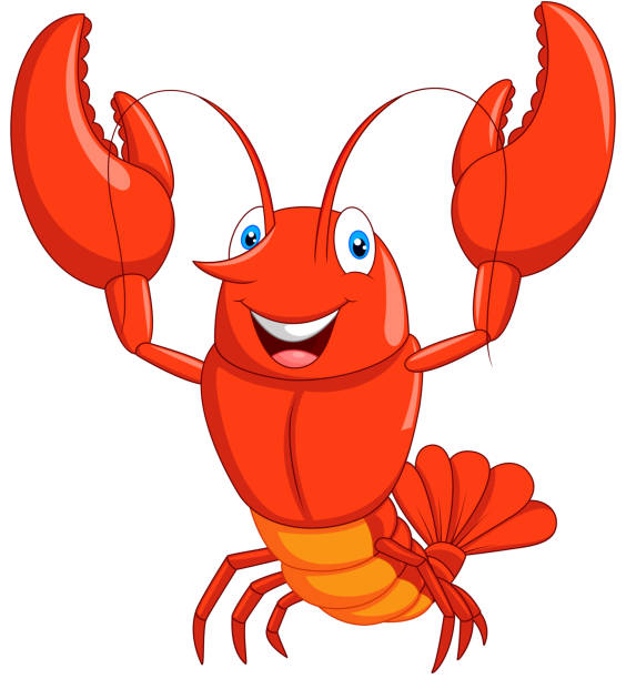 Funny Lobster Cartoon Illustrations, Royalty-Free Vector Graphics ...