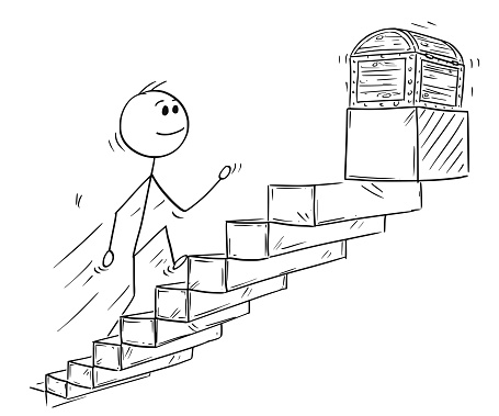 cartoon-of-businessman-running-up-stairs-or-staircase-for-treasure-vector-id947919960?b=1&k=6&m=947919960&s=170667a&w=0&h=  ...