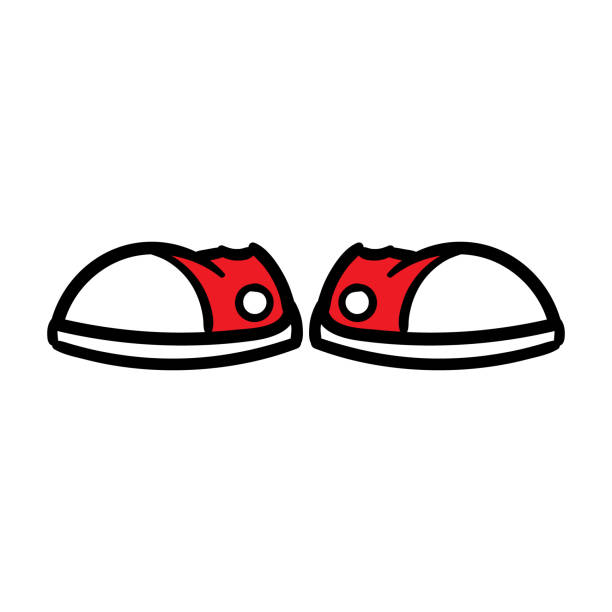 4 836 Cartoon Running Shoes Illustrations Clip Art Istock They shouldn't be too roomy or too snug, with adequate room in the toe box (about 1 centimeter between your toes and the top of the shoe is perfect). 4 836 cartoon running shoes illustrations clip art istock