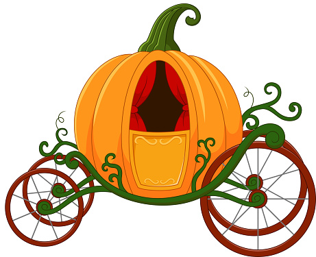 Cartoon Pumpkin carriage