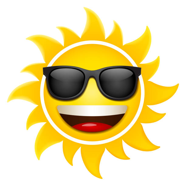 cartoon sun very detailed vector illustration sun with sun glasses cartoon sun with sunglasses stock illustrations