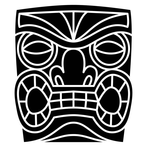 Cartoon Of A Tribal Polynesian Tattoo Designs Illustrations, Royalty ...