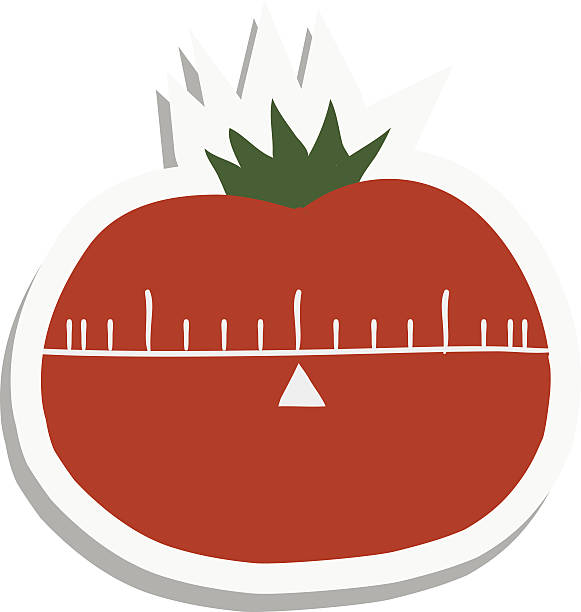 Cartoon tomato flat icon. vector art illustration