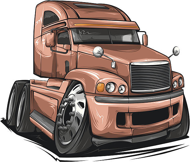 Best Semi Truck Wheel Illustrations, RoyaltyFree Vector