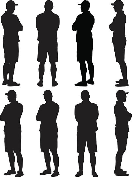 Casual man standing arms crossed Casual man standing arms crossedhttp://www.twodozendesign.info/i/1.png 360 degree view illustrations stock illustrations