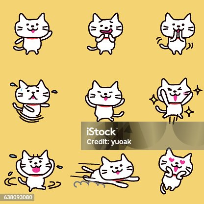 istock Cat character 638093080