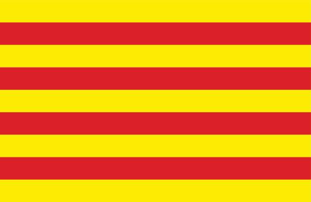 Catalonia Vector of nice Catalonia flag. catalonia stock illustrations