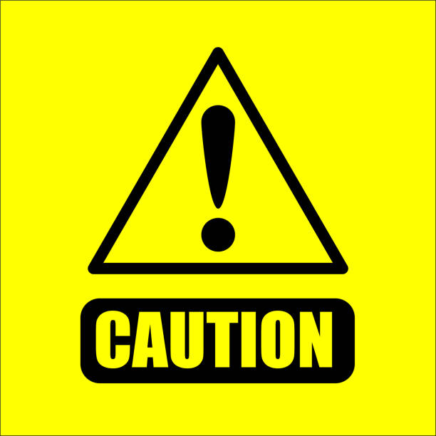 Alert Icon Warning Attention Danger Exclamation Mark Precaution Line Style Design Vector Art At Vecteezy