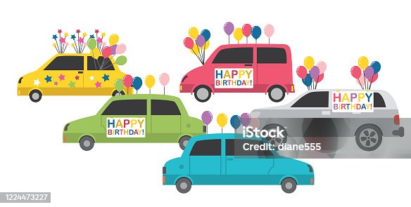 istock Celebrating A Birthday With A Driving Parade 1224473227