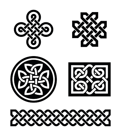 Celtic knots patterns - vector