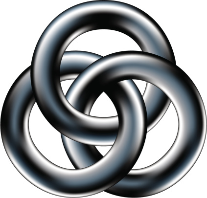 Celtic wedding band or corporate unity symbol