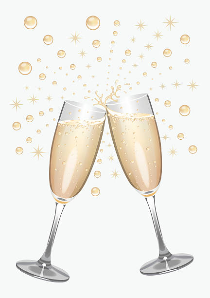 Royalty Free Champagne Glass Clip Art, Vector Images ...