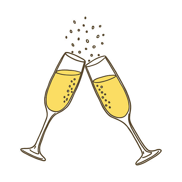Champagne Glass Illustrations, Royalty-Free Vector ...