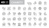 istock Charity and Donation Line Icons. Editable Stroke. Pixel Perfect. For Mobile and Web. Contains such icons as Charity, Donation, Giving, Food Donation, Teamwork, Relief 1270274628