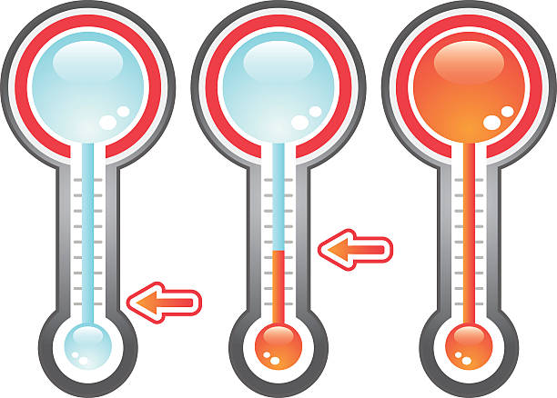 Charity Goal Thermometer vector art illustration