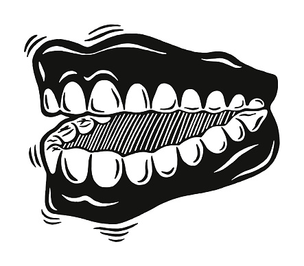 Ilustración de Chattering Dientes y más Vectores Libres de Derechos de  Dentadura postiza - Dentadura postiza, Dientes, Vector - iStock