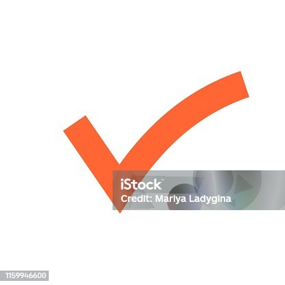 istock Check mark icon. Tick symbol in green color, vector illustration. Confirm signe 1159946600