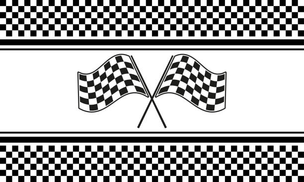 Checkered background vector Checkered background vector seamless pattern. Clip art chess borders stock illustrations