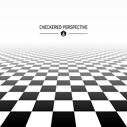 Checkered perspective background