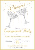 istock Cheers Champagne Invitation 496036095