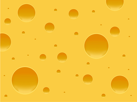 Cheese pattern yellow realistic background and texture of the Cheese with holes