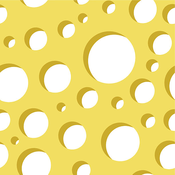 Cheese seamless pattern vector art illustration