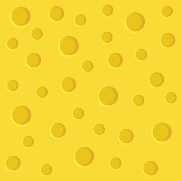 Cheese slice Cheese slice seamless texture background cheese backgrounds stock illustrations