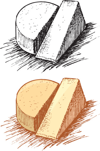 Cheese Wedge and Wheel