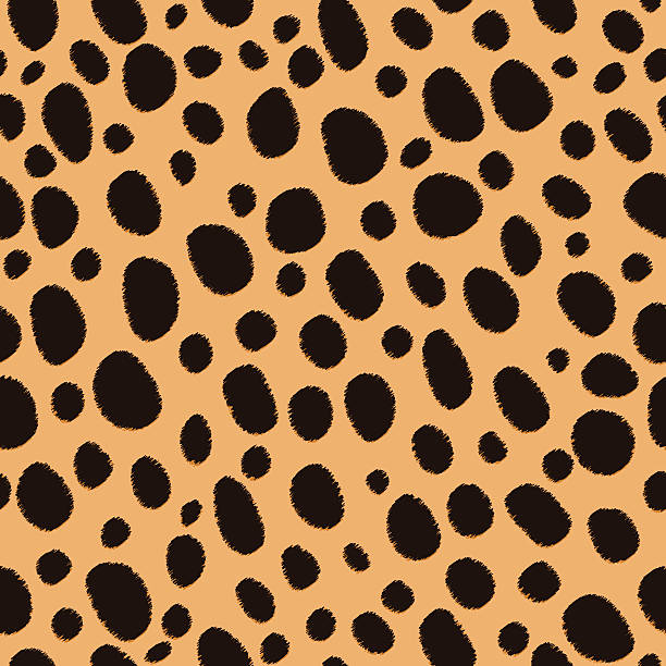 Cheetah Print Scribble Seamless Pattern vector art illustration