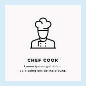 istock Chef Line Icon stock illustration 1174776351
