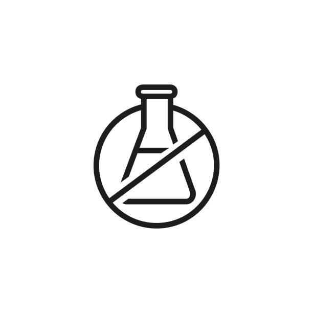 화학 자유로운 선 아이콘 - 자유 stock illustrations