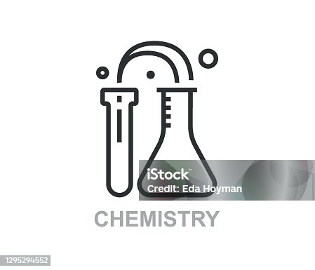 istock Chemistry Vector Line Icon. Simple Thin Line Icon, Premium Quality Design Element 1295294552