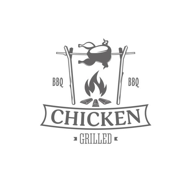 Barbecue Chicken Clip Art, Vector Images & Illustrations - iStock