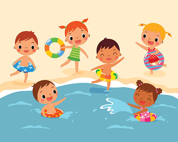 Royalty Free Children Beach Clip Art Vector Images Royalty Free Children Beach Clip Art Vector Images