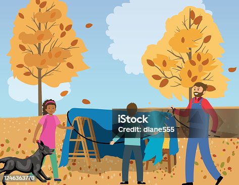 istock Children Building A Fort In The Yard 1246363770