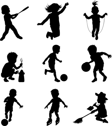Children doing different sports activities