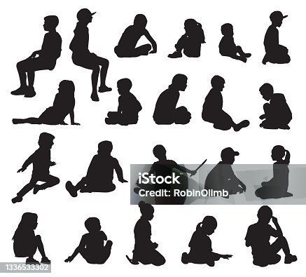 istock Children Sitting Silhouettes 1336533302