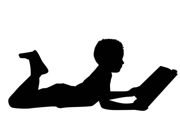 boy-reading-a-book-53-children-silhouette-decals_415 (2) – How to Teach ...