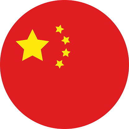 China flag. Simple vector image.