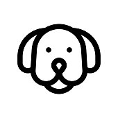 istock china new year related dog face vector in lineal style 1200951618