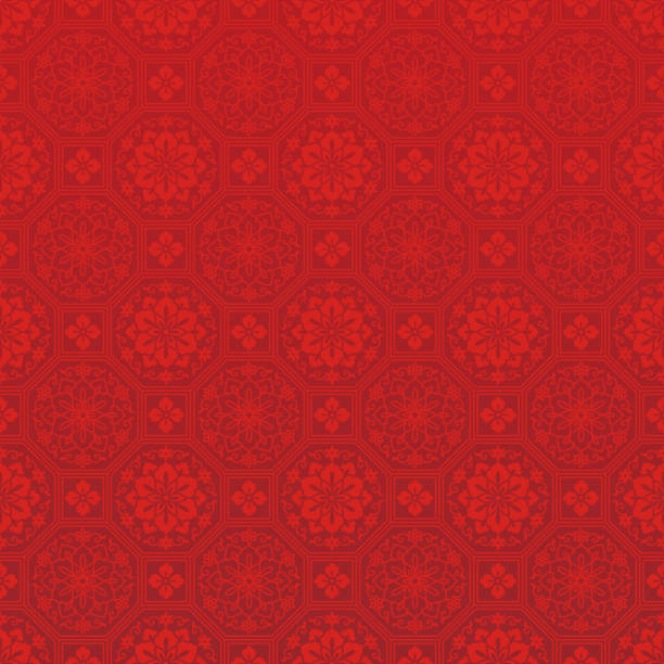 中国の赤い背景。 - 中国　点のイラスト素材／クリップアート素材／マンガ素材／アイコン素材
