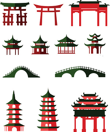 Chinese traditional pavilions